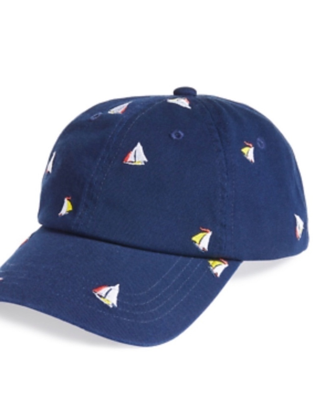 NWT Club Room Sailboat Embroidered Hat Men’s Women’s One Size Navy Blue